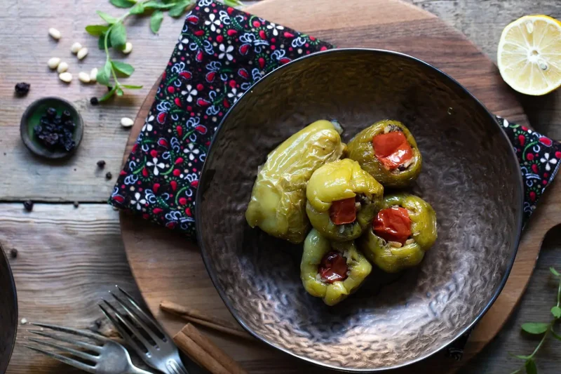 zeytinyağlı dolma Matbah Restaurant Ege Menüsü