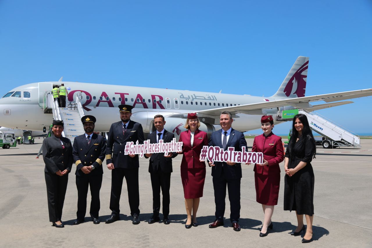 Qatar Airways Trabzon’a indi