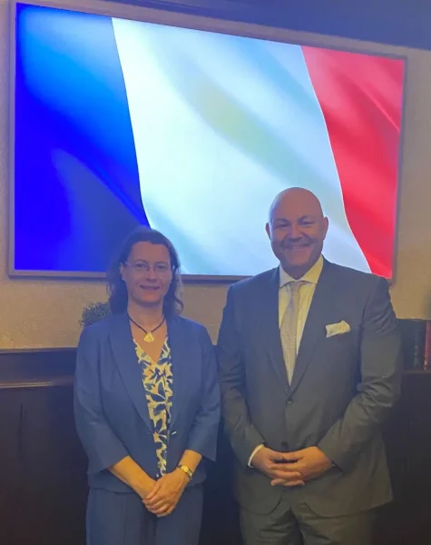 Fransa'nın Türkiye Büyükelçisi Isabelle Dumont ve Bugra Berberoglu River Rock Hotels & Resorts'un CEO'su ve Başkanı
