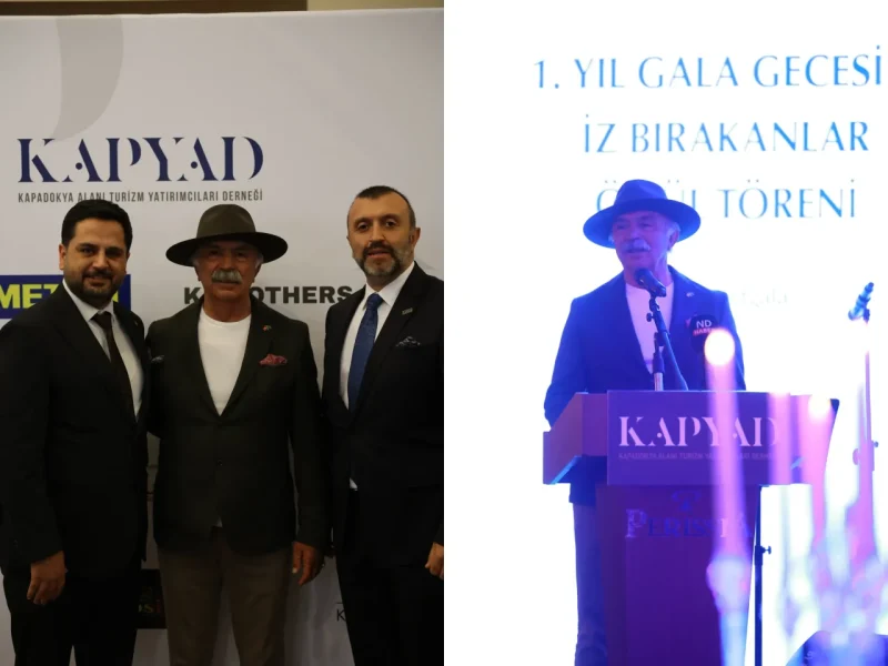 Ömer Tosun başkanlığında faaliyetlerini yürüten Kapadokya Alanı Turizm Yatırımcıları Derneği birinci yılını kutladı