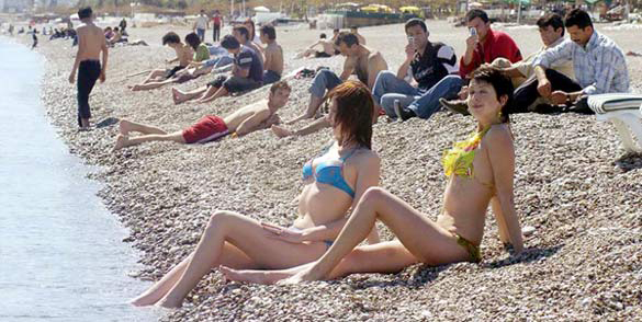 turist kum deniz