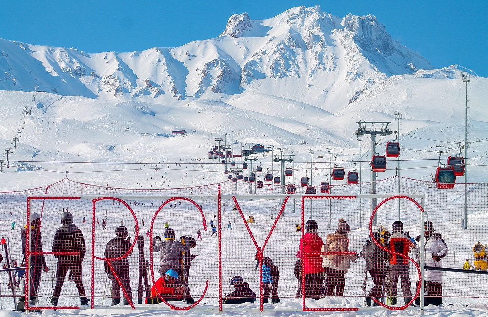 Erciyes turist akını