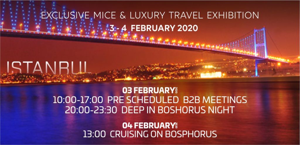 MICE ve lüks turizm fuarı istanbul 2020