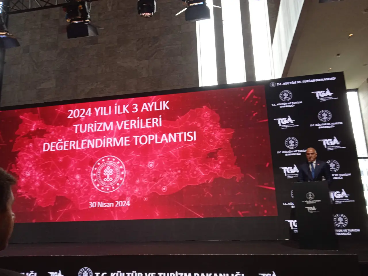 2024 yılının ilk üç aylık turizm performansı basın toplantısıyla açıklandı