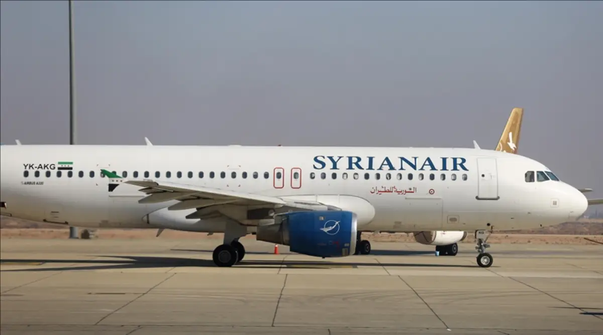 suriye havayolu syrianair ait airbus istanbul da
