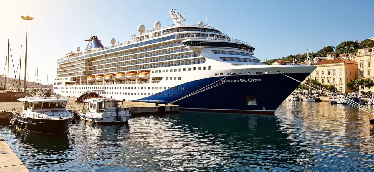 GİSBİR PERCON 2026 Denizcilik Zirvesi’ne ev sahipliği yapacak Selectum Blu Cruises filosundaki Blu Sapphire cruise gemisi.