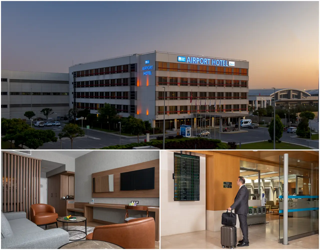 ISG Airport Hotel dış, oda, resepsiyon görüntüleri